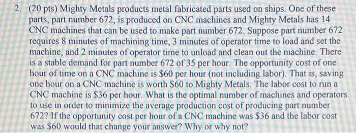 What is the optimal number of machines and