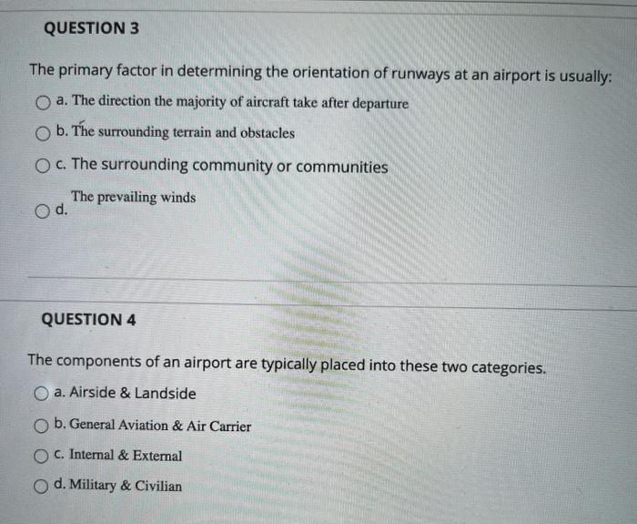 QUESTION 1 5 points A visual approach slope