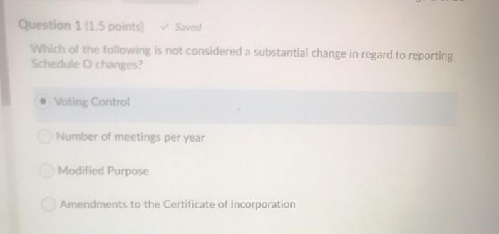 Question 1 (15 points) - Soved Which of the