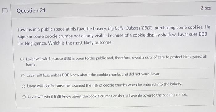 2 pts Question 19 Lloyd and Harry decide to start