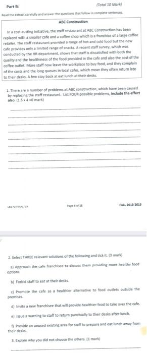 Part 3 Total 10 More ABC Construction In a