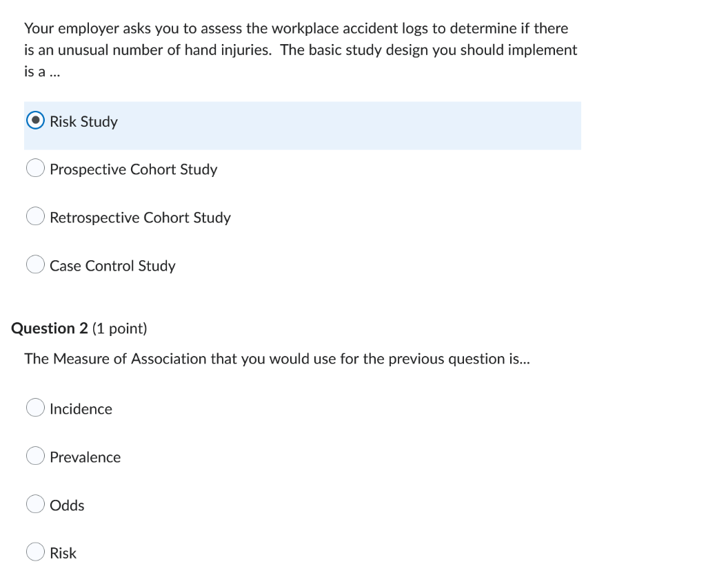 Your employer asks you to assess the workplace