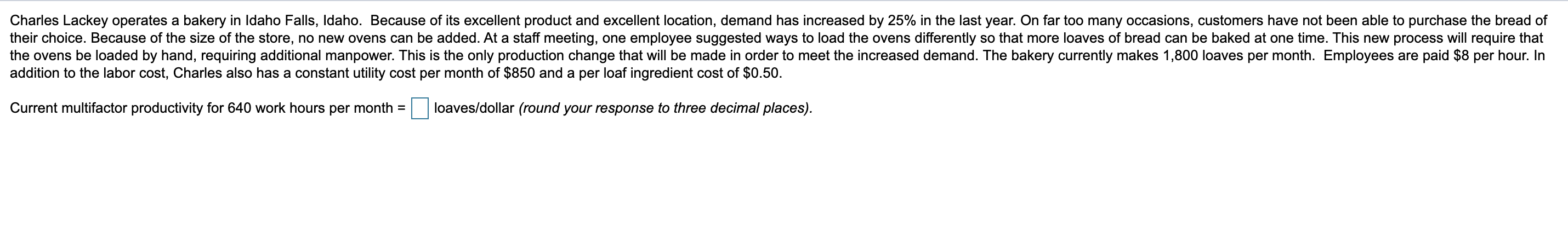 Charles Lackey operates a bakery in Idaho Falls,