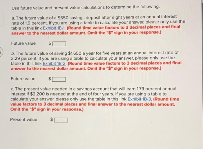 personal financial Use future value and present