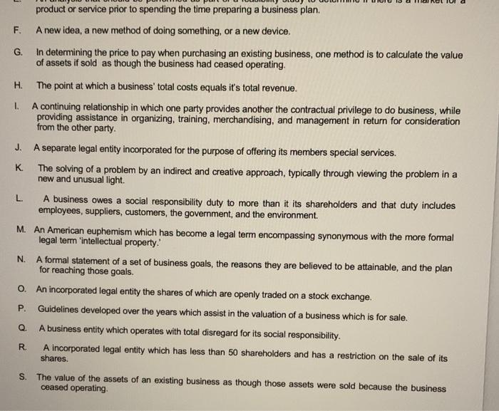 PARTA (30 Marks) Select the most appropriate