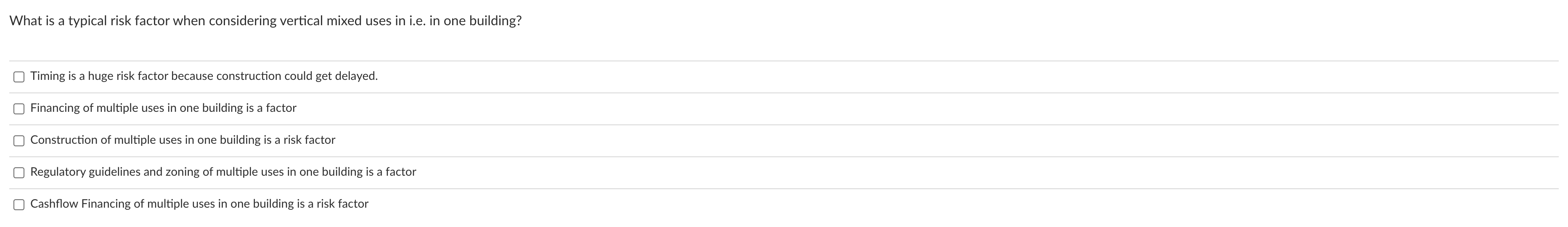 What is a typical risk factor when considering