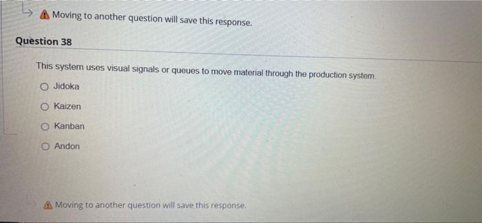 This system uses visual signals or queues to move