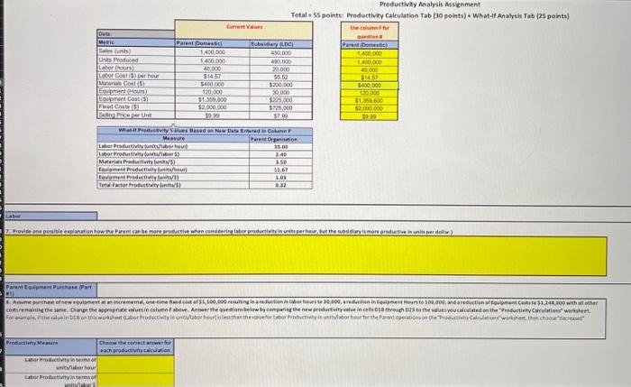 please help Labor 7. Provide one possible