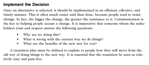 Your job is to make a plan for implementing a