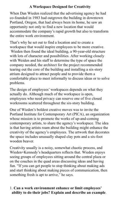 A Workspace Designed for Creativity When Dan