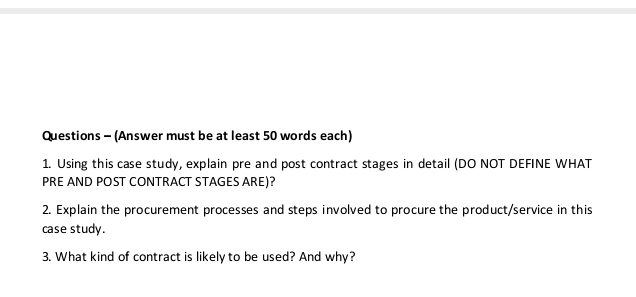 Case Study 1 - Contract Management for Complex