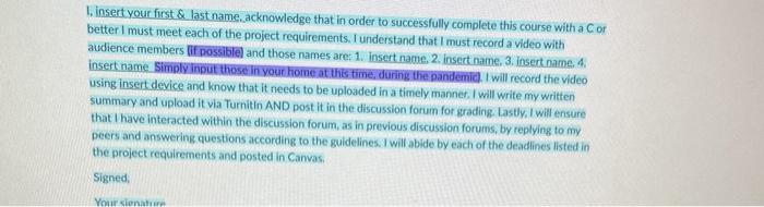 Now that the details for the final project were