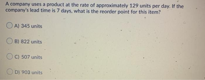 For an item the order quantity Q is 1020, the