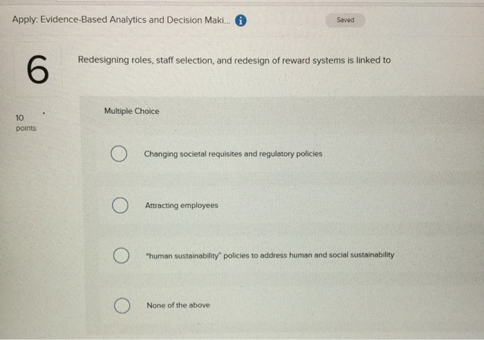 Apply: Evidence-Based Analytics and Decision