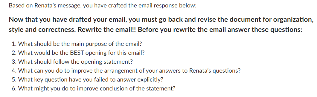 Positive Message Scenario You work as an event