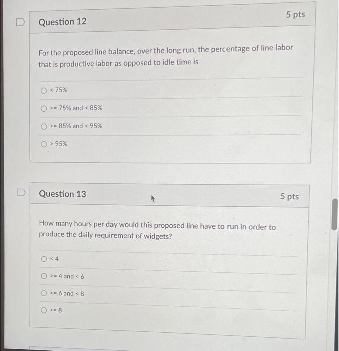 For the next 9 questions consider the following