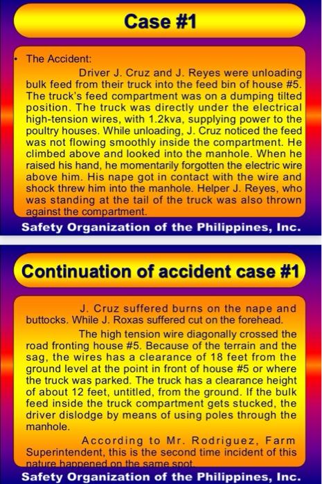 use any word documents Read Material on "Accident