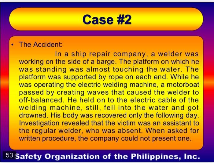 use any word documents Read Material on "Accident