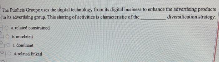 The Publicis Groupe uses the digital technology