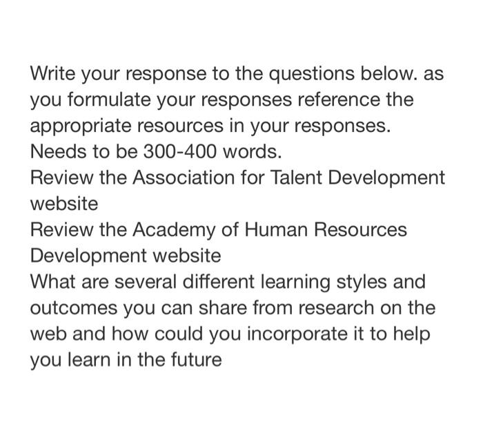 what are several different learning styles and