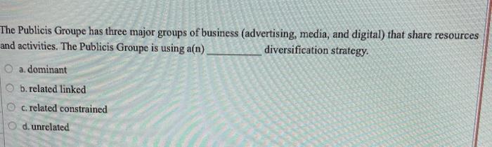 The Publicis Groupe uses the digital technology