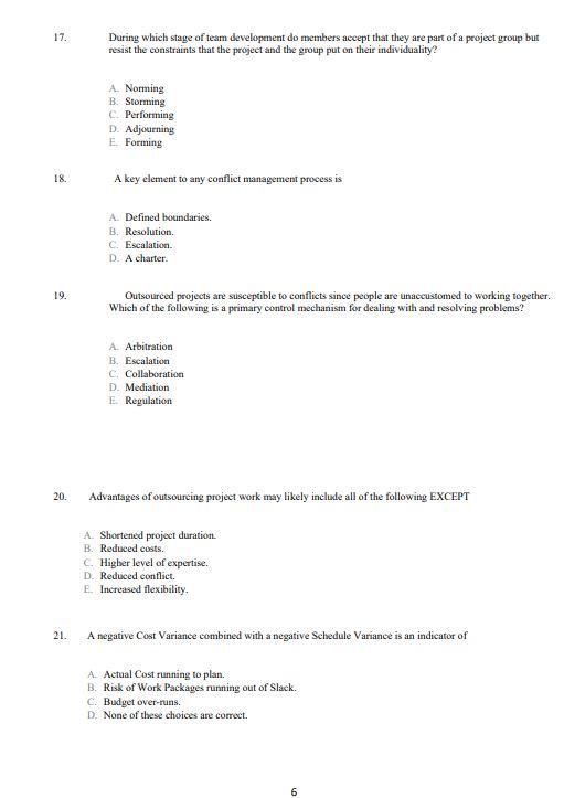 During which stage of team development do members