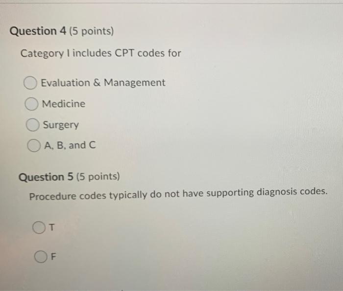 Question 1 (5 points) A clean claim is one that