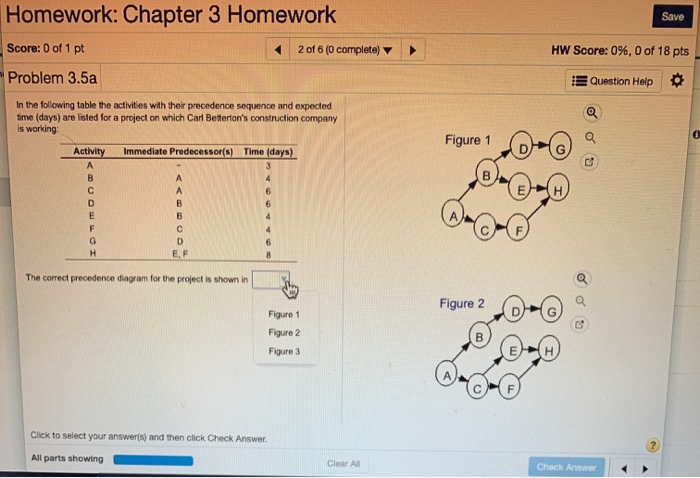 Homework: Chapter 3 Homework Save 1 of 6 (O