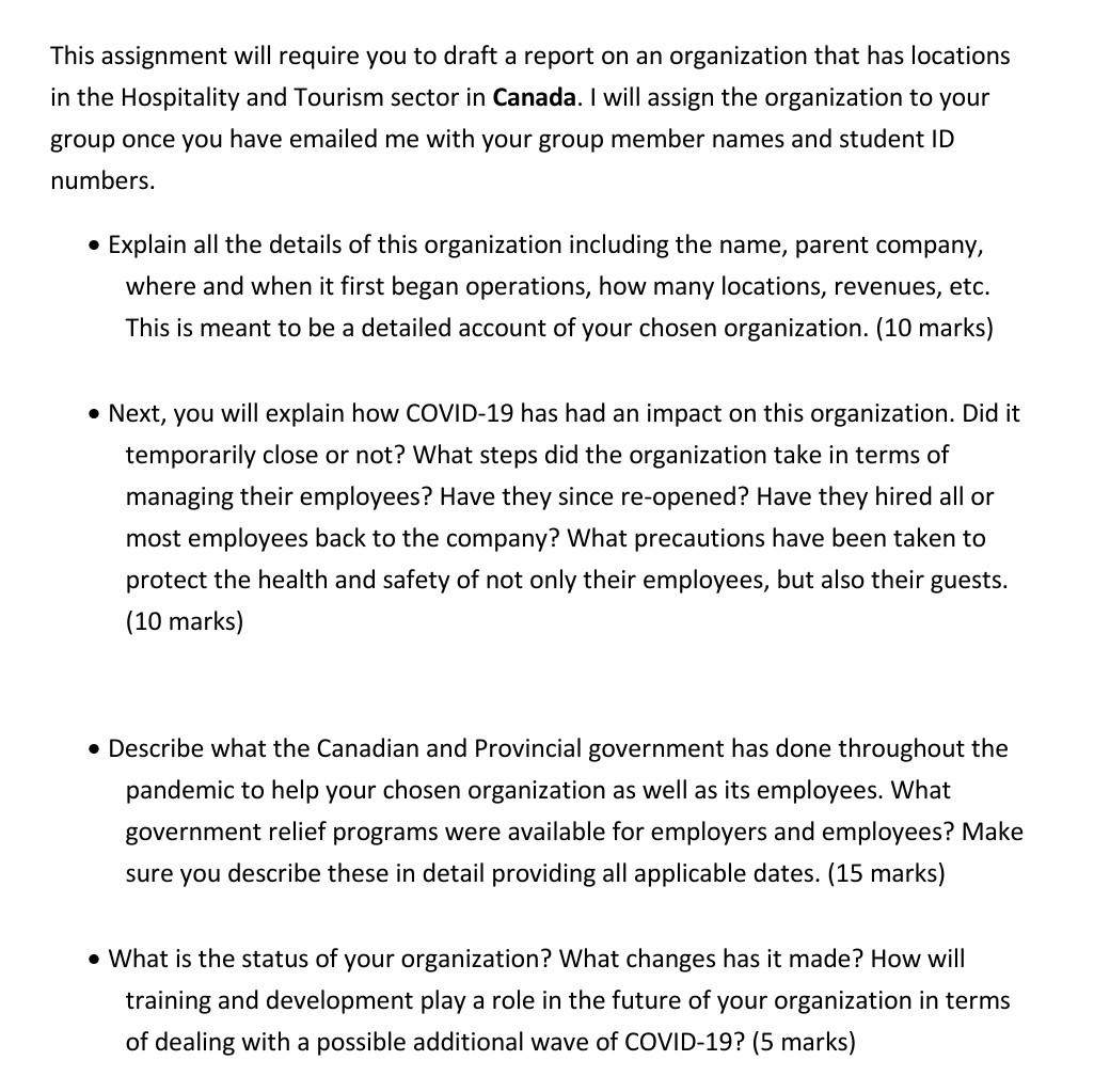 This assignment will require you to draft a