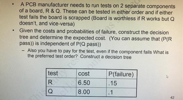 A PCB manufacturer needs to run tests on 2
