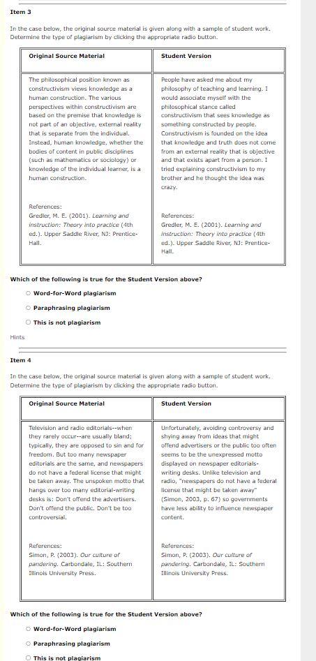 Itern 1 In the case below, the original source