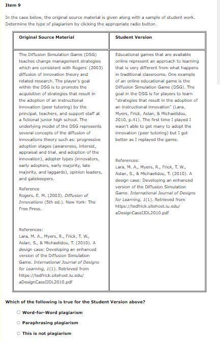 Itern 1 In the case below, the original source