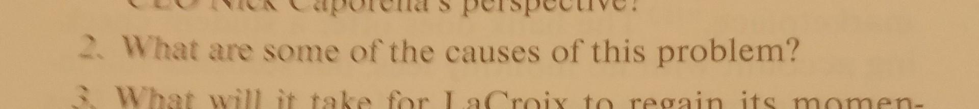 1. What is the underlying problem in this case