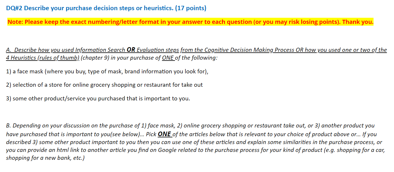 please answer this discussion question ASAP.