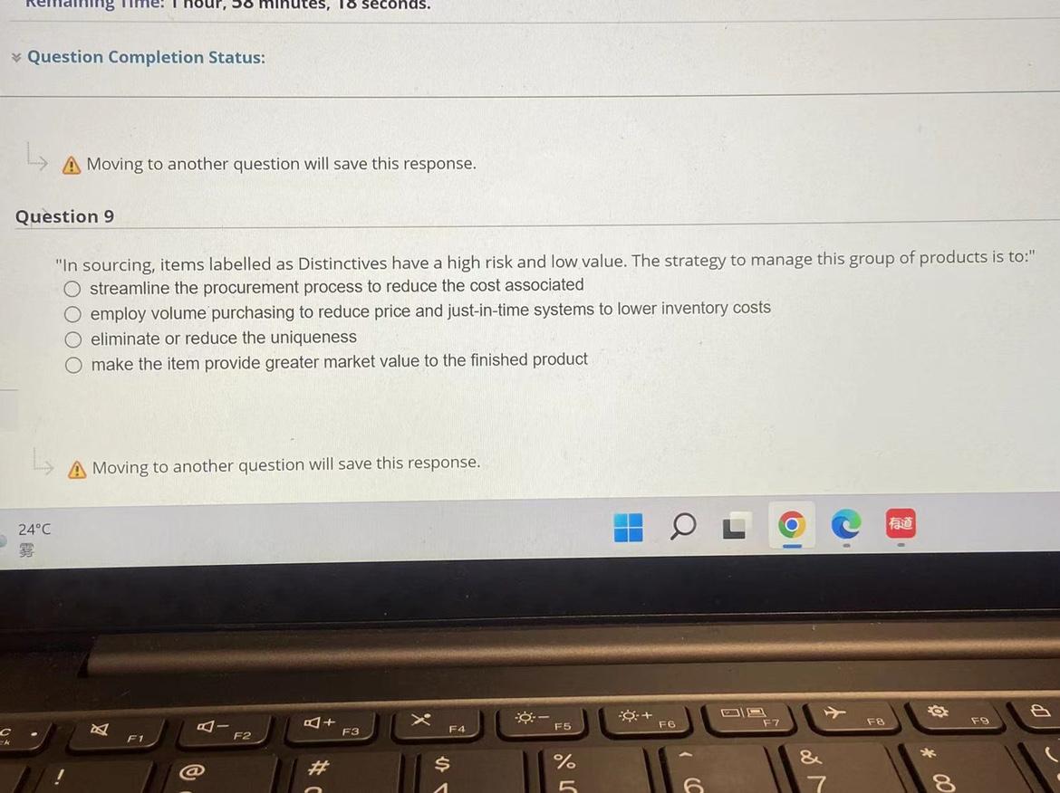 ing Time: Ino utes, 18 seconds. * Question