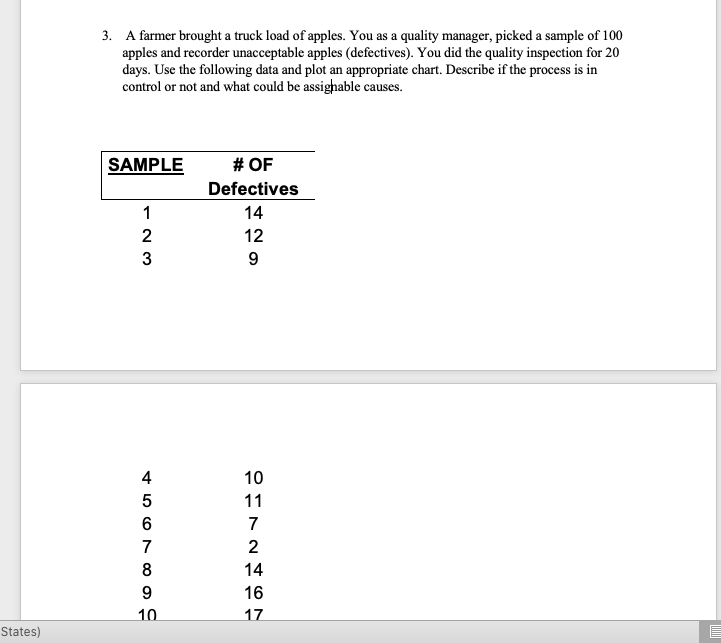 PLEASE SHOW WORK ON EXCEL 3. A farmer brought a