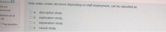 25 Q Help me con decisions depending on