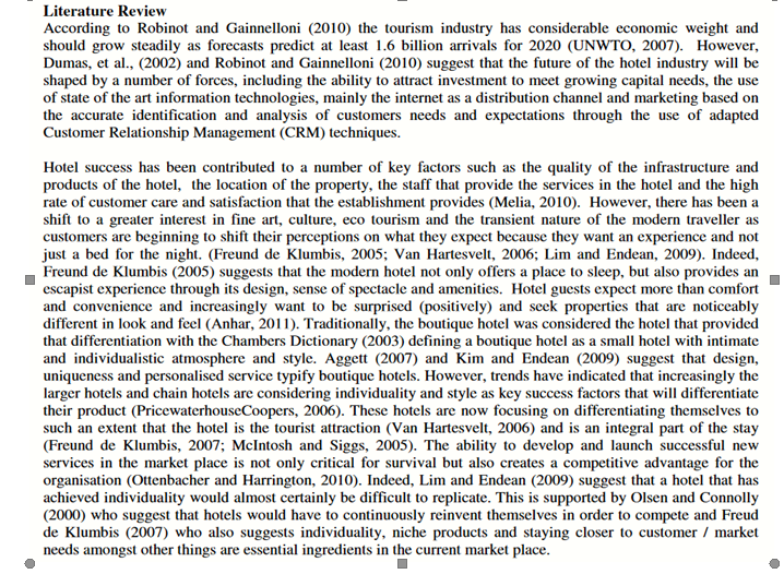 1. Evaluate the relevance of the used Literature