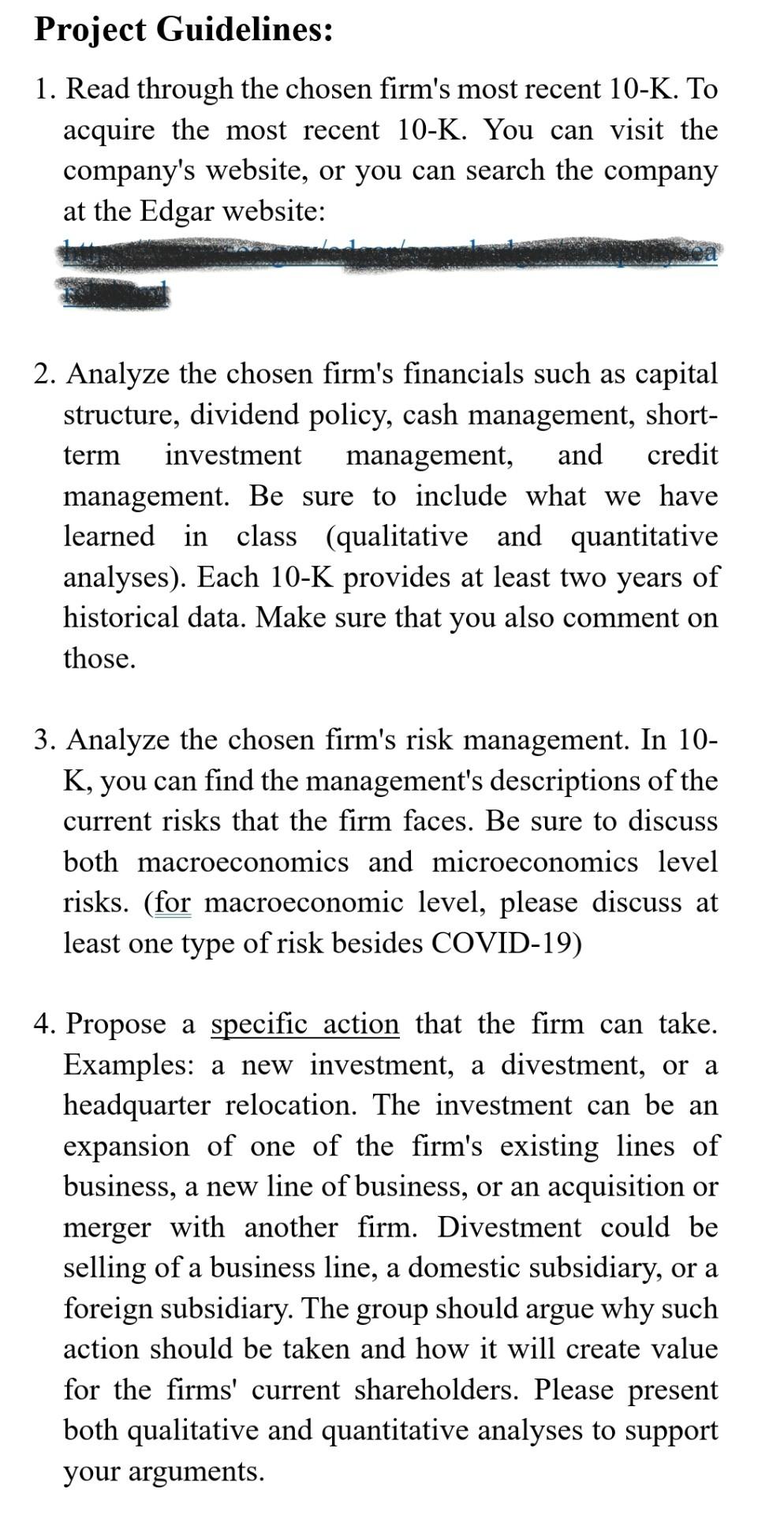 THE COMPANY CHOSEN IS (TARGET). PLEASE READ AND