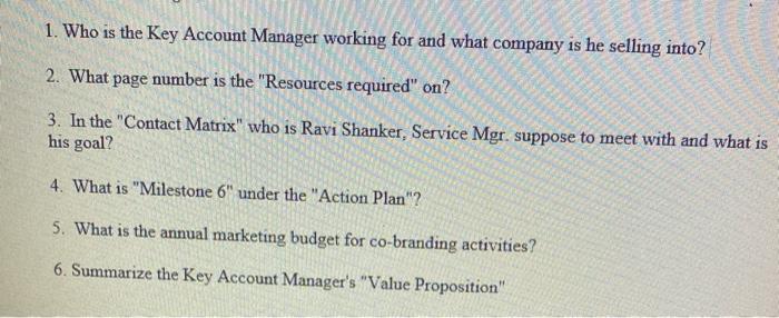 Read part seven of key account management 6th