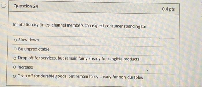 D Question 25 0.4 pts Act was created to prevent