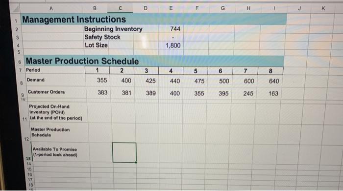 excel page is shown B D E F H K 744 2 3 4 5