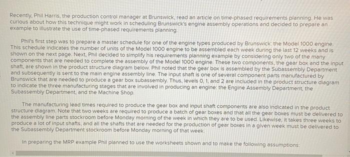 please help!! Recently, Phil Harris, the