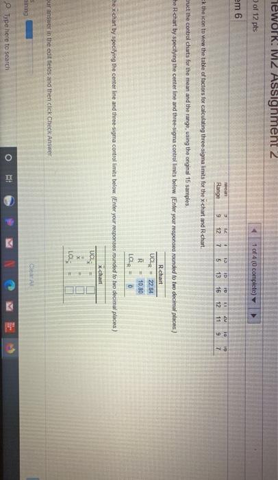 Homework: M2 Assignment 2 HW Score: 0%, 0 o Score