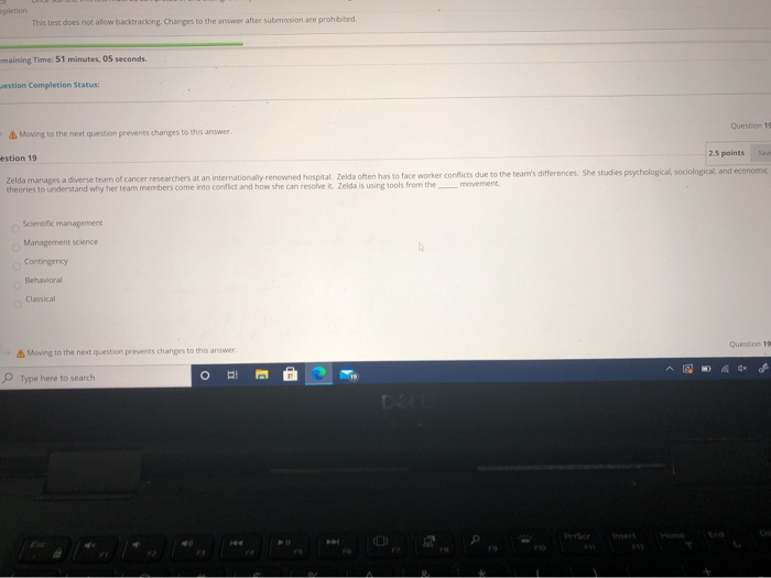 impletion This test does not allow backtracking
