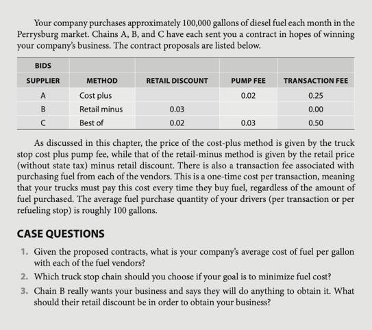 Given the proposed contracts, what is your