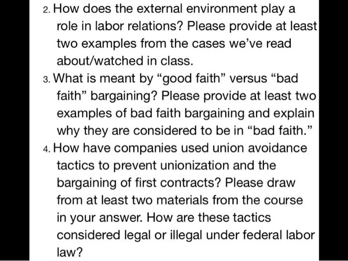 2. How does the external environment play a role