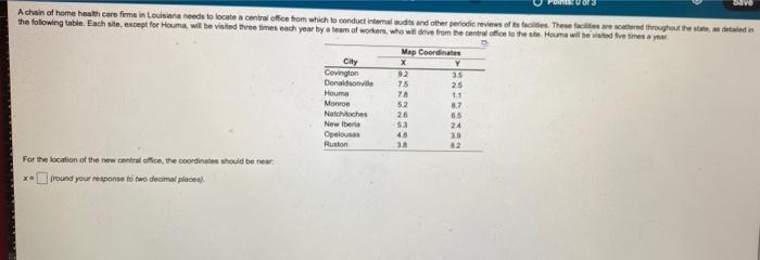 I have to find the x and y coordinate Achain of