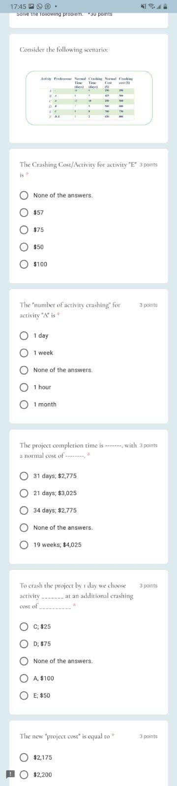 17:45 7 90 Solve the Tollowing problem. 30 points