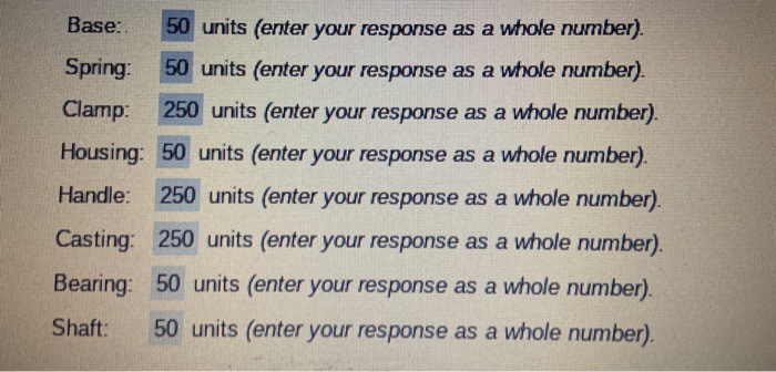 Answer C) Compute the net quantities needed if